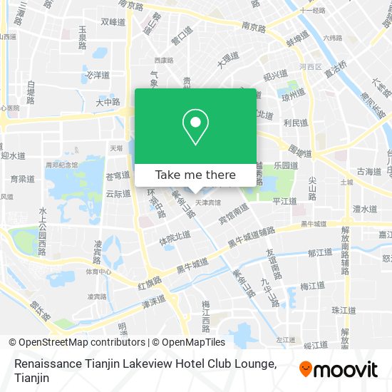 Renaissance Tianjin Lakeview Hotel Club Lounge map