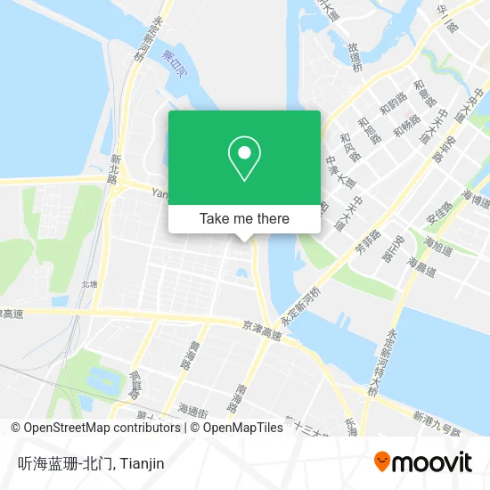 听海蓝珊-北门 map