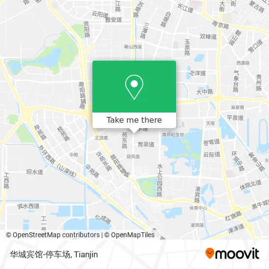 华城宾馆-停车场 map