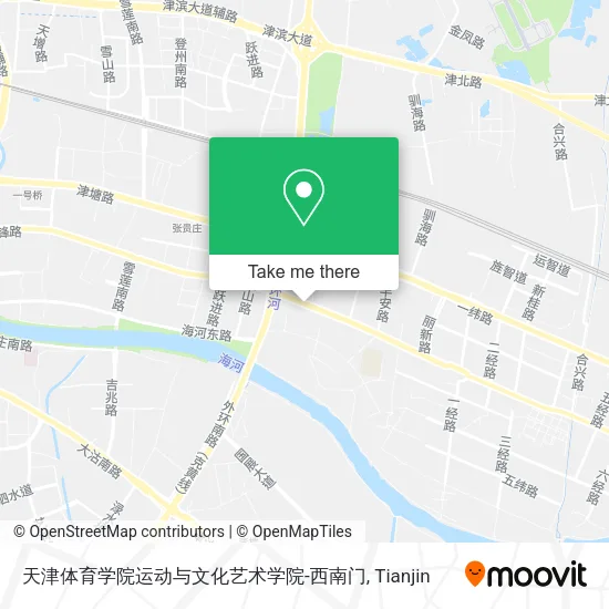 天津体育学院运动与文化艺术学院-西南门 map