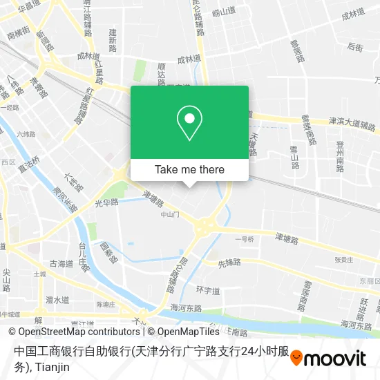 中国工商银行自助银行(天津分行广宁路支行24小时服务) map