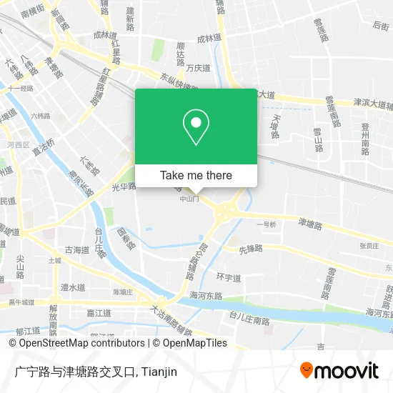 广宁路与津塘路交叉口 map