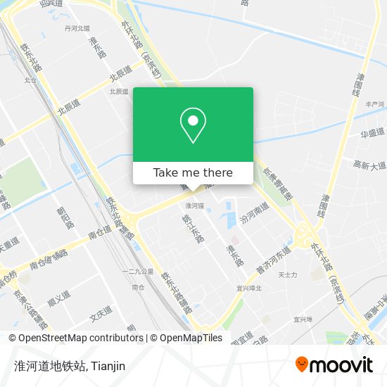 淮河道地铁站 map