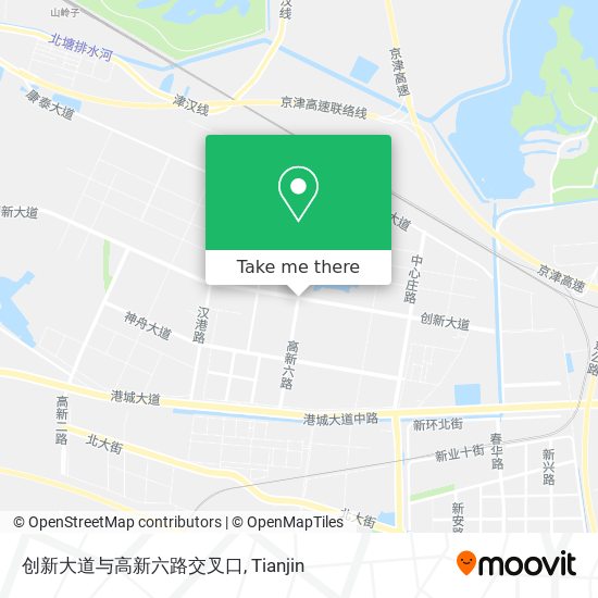 创新大道与高新六路交叉口 map