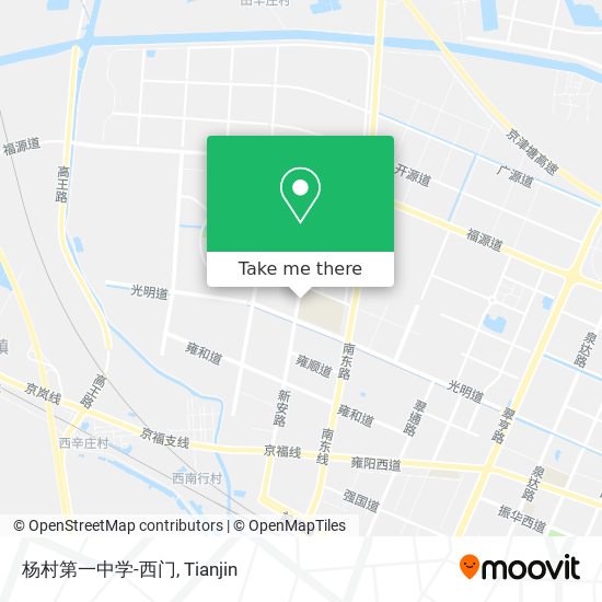 杨村第一中学-西门 map