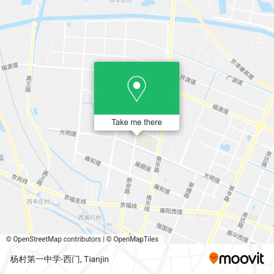 杨村第一中学-西门 map