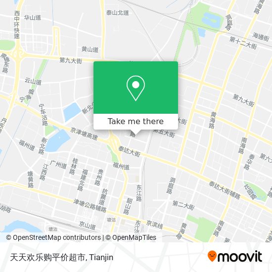 天天欢乐购平价超市 map