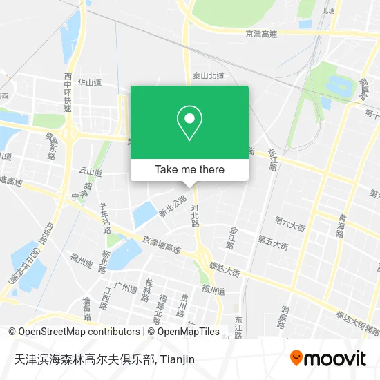 天津滨海森林高尔夫俱乐部 map