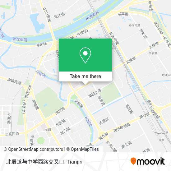 北辰道与中学西路交叉口 map