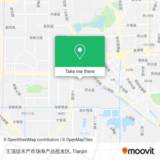 王顶堤水产市场海产品批发区 map