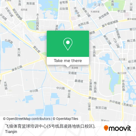 飞狼体育篮球培训中心(5号线昌凌路地铁口校区) map