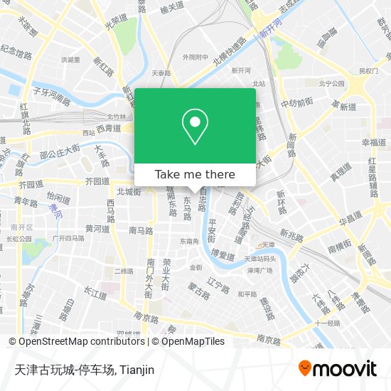 天津古玩城-停车场 map