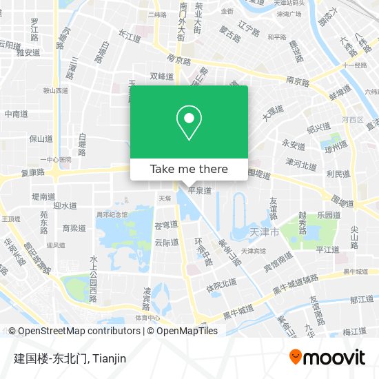 建国楼-东北门 map