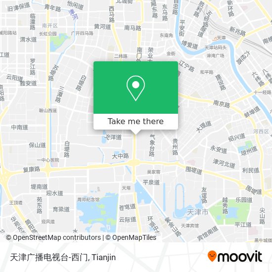 天津广播电视台-西门 map