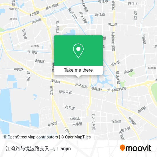 江湾路与悦波路交叉口 map