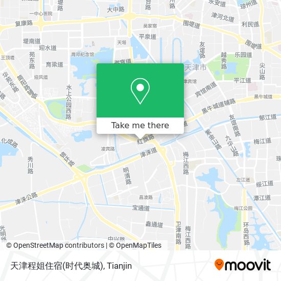 天津程姐住宿(时代奥城) map