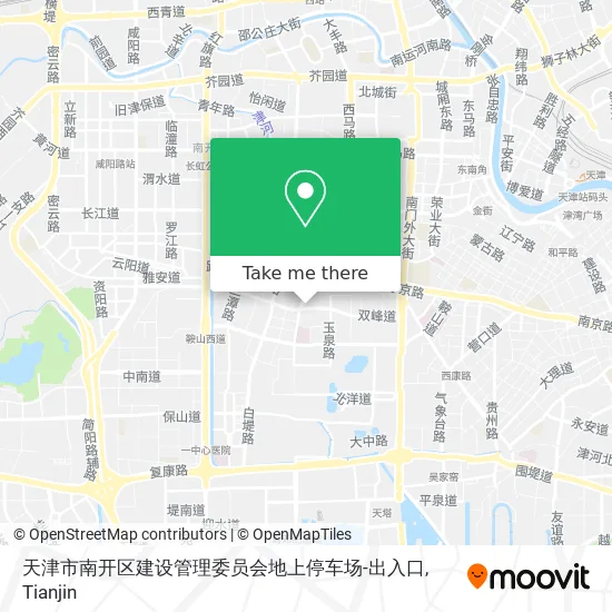 天津市南开区建设管理委员会地上停车场-出入口 map