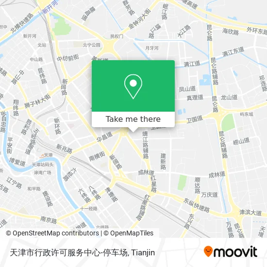 天津市行政许可服务中心-停车场 map