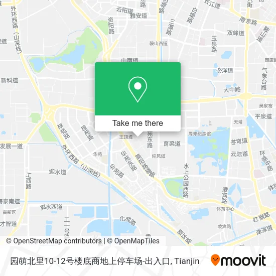 园萌北里10-12号楼底商地上停车场-出入口 map