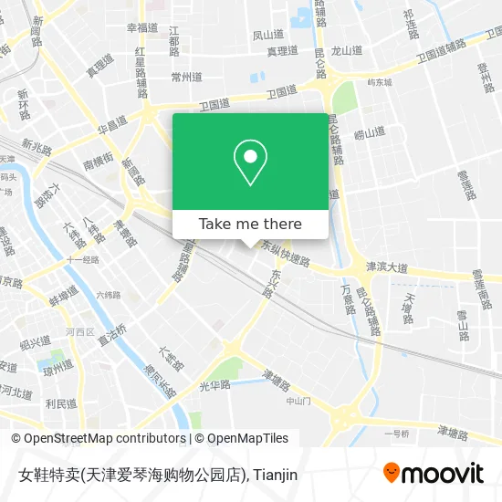 女鞋特卖(天津爱琴海购物公园店) map