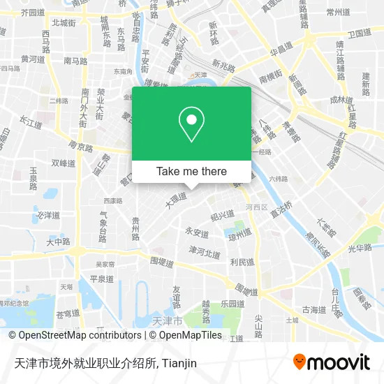 天津市境外就业职业介绍所 map
