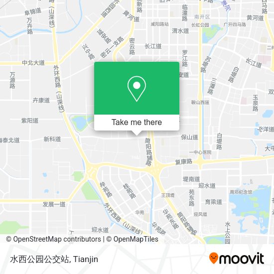 水西公园公交站 map