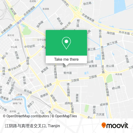 江阴路与真理道交叉口 map