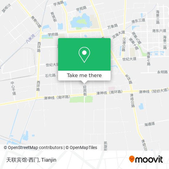 天联宾馆-西门 map