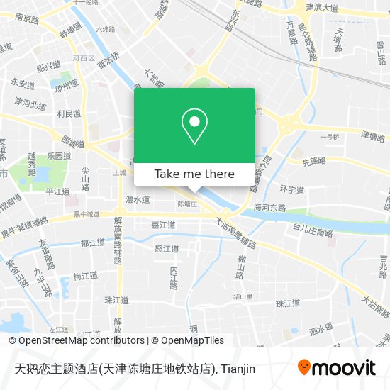 天鹅恋主题酒店(天津陈塘庄地铁站店) map