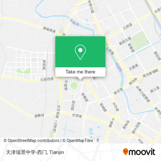 天津瑞景中学-西门 map