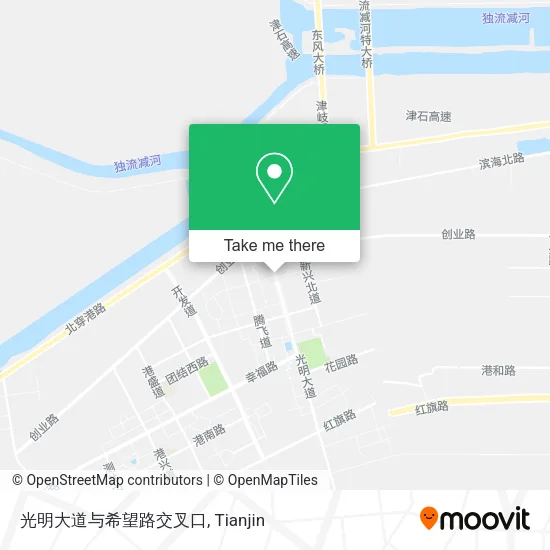 光明大道与希望路交叉口 map