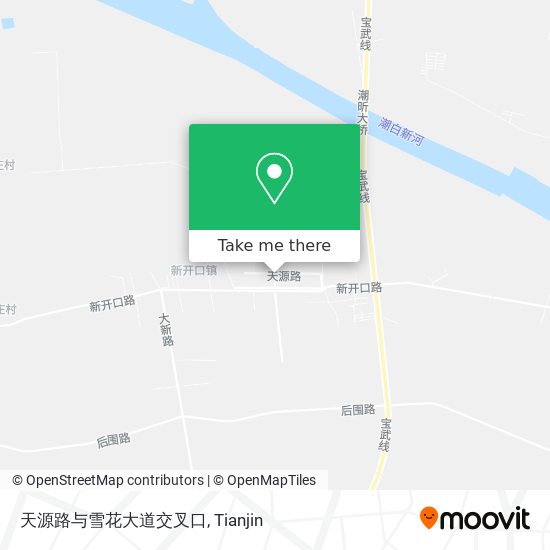 天源路与雪花大道交叉口 map