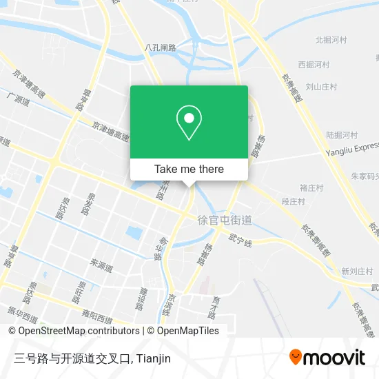 三号路与开源道交叉口 map