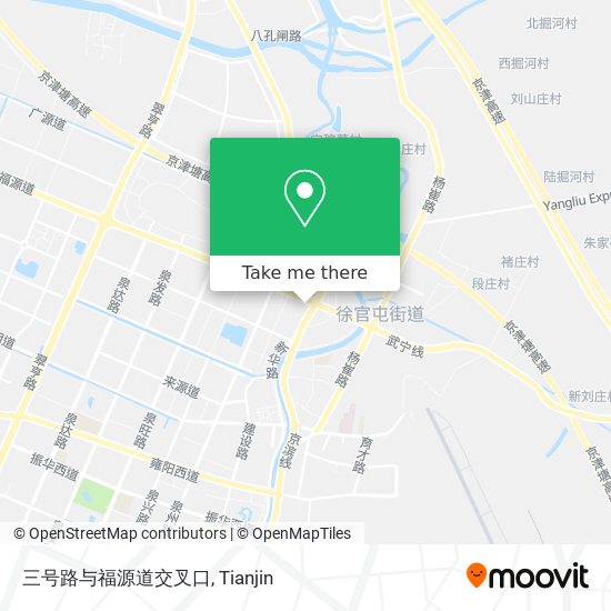 三号路与福源道交叉口 map