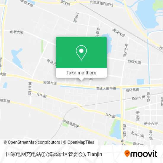 国家电网充电站(滨海高新区管委会) map