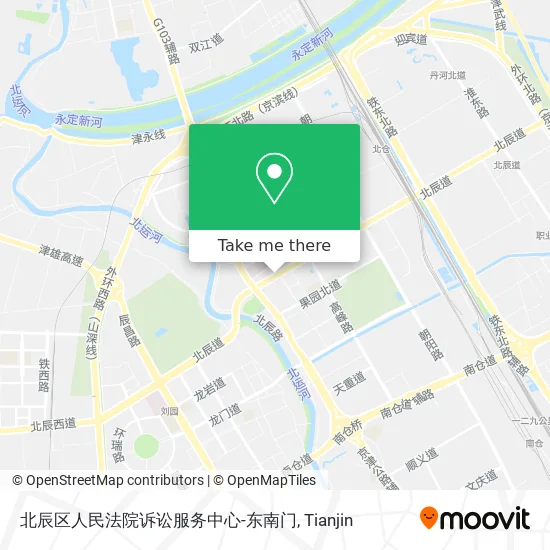 北辰区人民法院诉讼服务中心-东南门 map