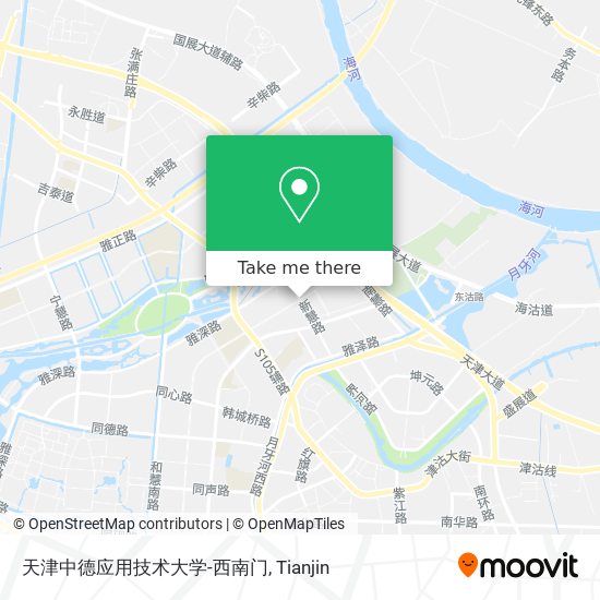 天津中德应用技术大学-西南门 map