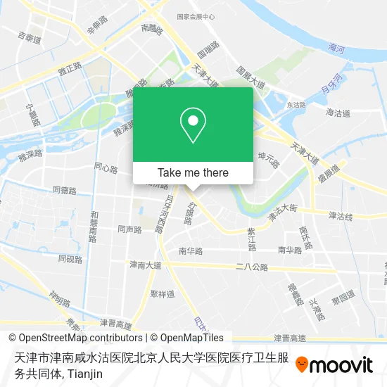 天津市津南咸水沽医院北京人民大学医院医疗卫生服务共同体 map