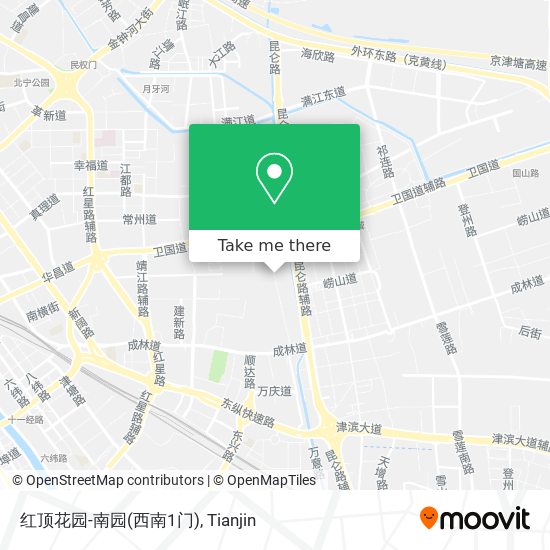 红顶花园-南园(西南1门) map