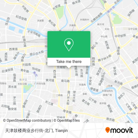 天津鼓楼商业步行街-北门 map