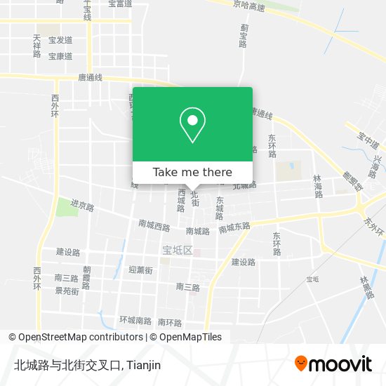 北城路与北街交叉口 map