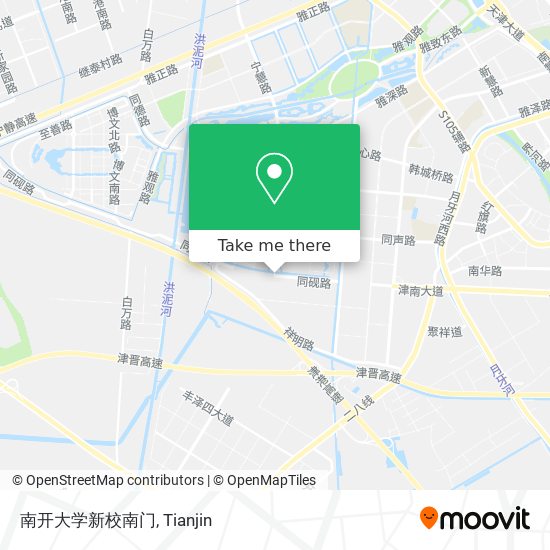 南开大学新校南门 map