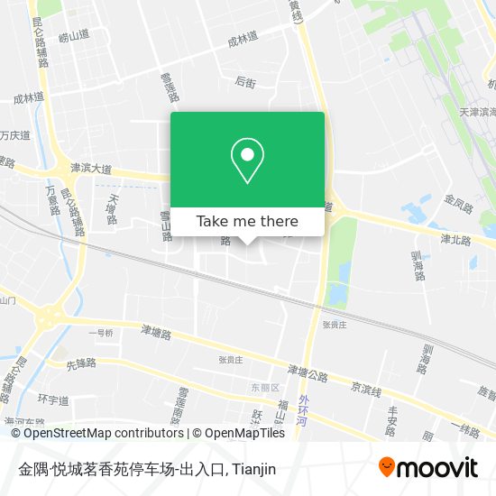 金隅·悦城茗香苑停车场-出入口 map