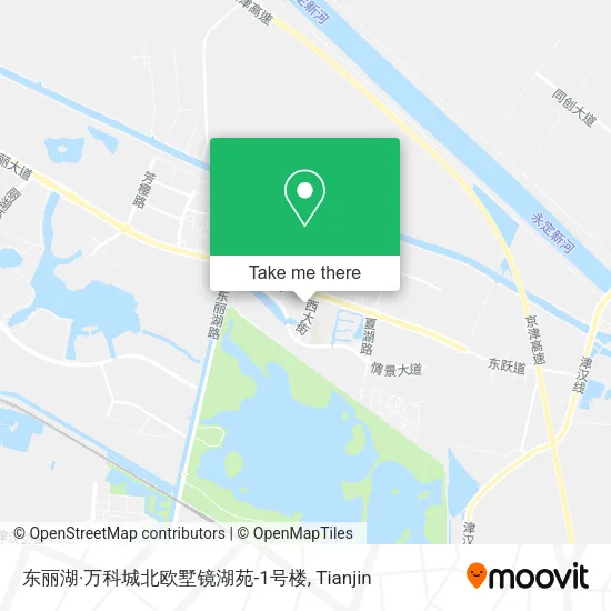 东丽湖·万科城北欧墅镜湖苑-1号楼 map