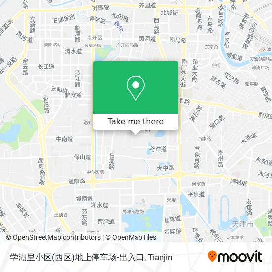 学湖里小区(西区)地上停车场-出入口 map