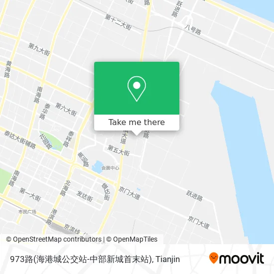 973路(海港城公交站-中部新城首末站) map