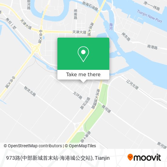 973路(中部新城首末站-海港城公交站) map