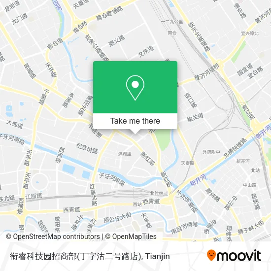 衔睿科技园招商部(丁字沽二号路店) map