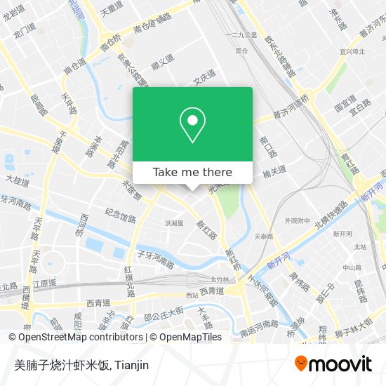 美腩子烧汁虾米饭 map