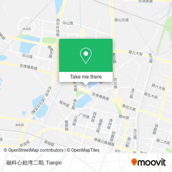 融科心贻湾二期 map